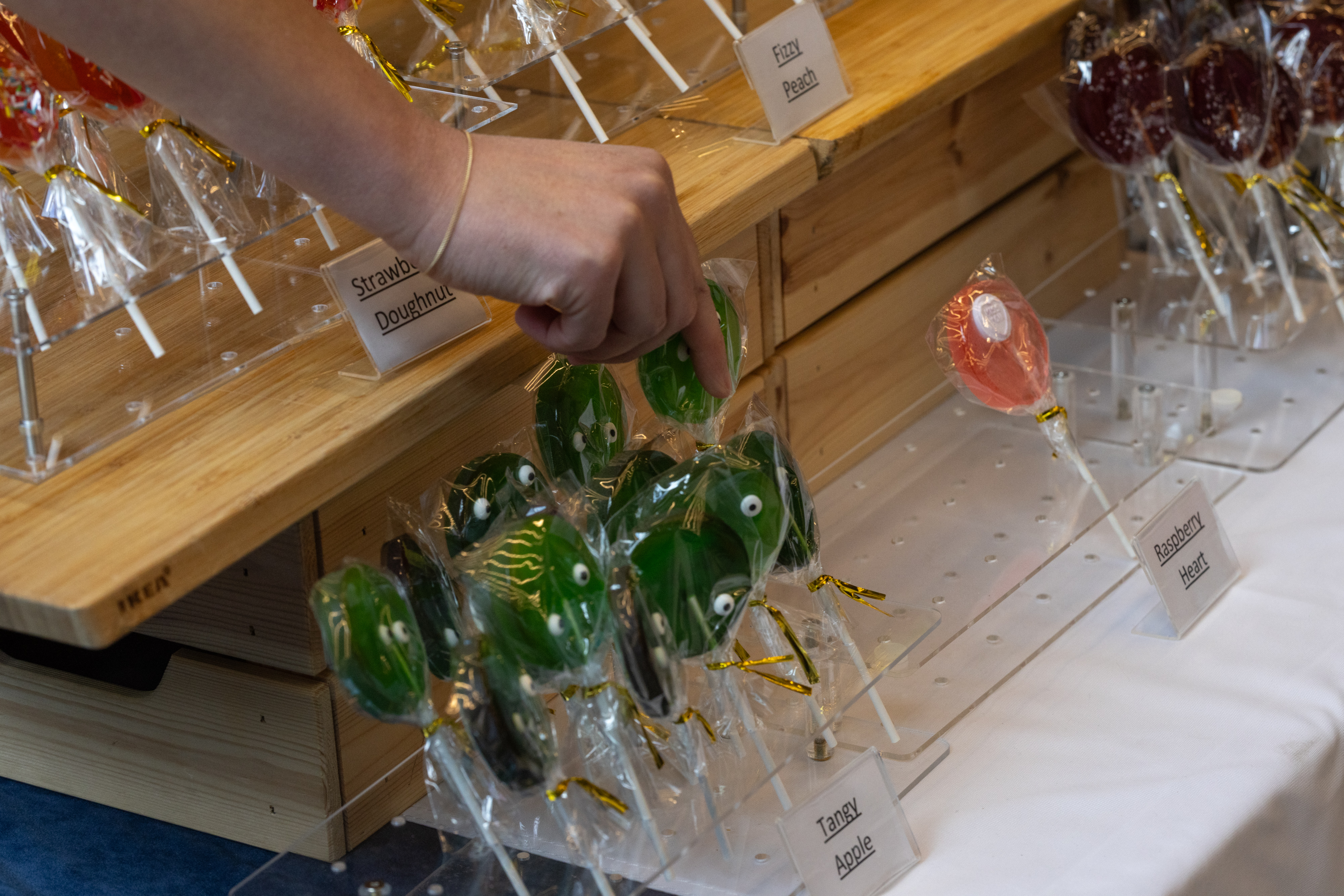 Lollipop display. 